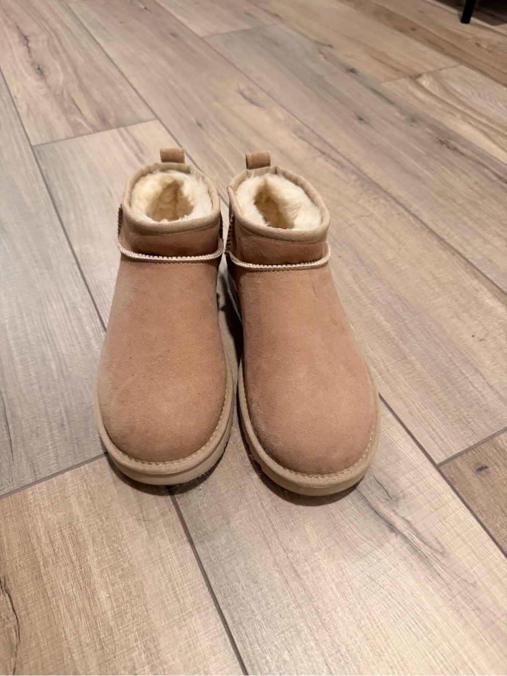 UGG Sand Color Women’s Classic Ultra Mini Boots